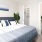 a bed in a room